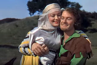Olivia de Havilland and Errol Flynn in The Adventures of Robin Hood