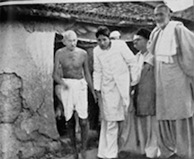 Gandhi in Bela, Bihar