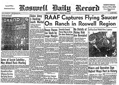 Roswell Daily Record, July 8, 1947