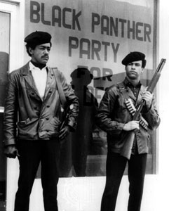 Black Panther Party founders Bobby Seale and Huey P. Newton 