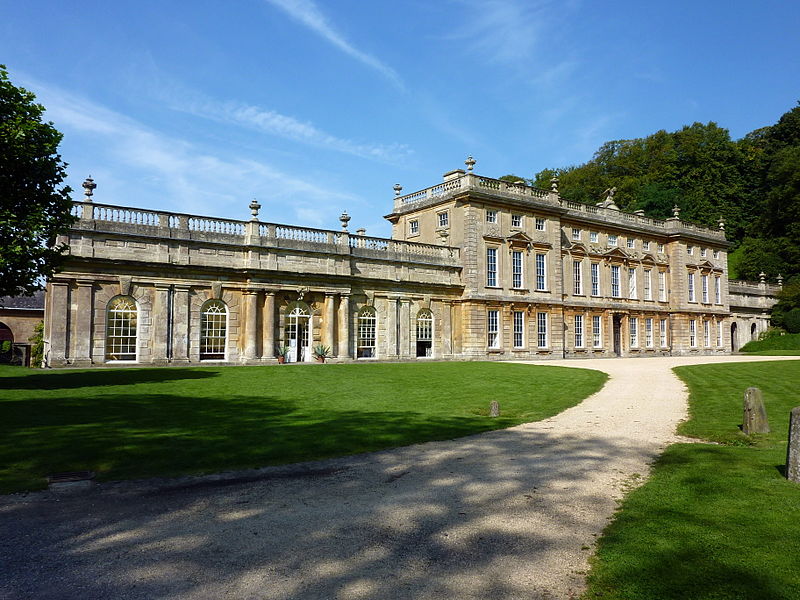Exterior of Dyrham Park, the house used as a film location for Remains of the Day