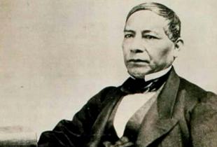 A portrait of Benito Juárez