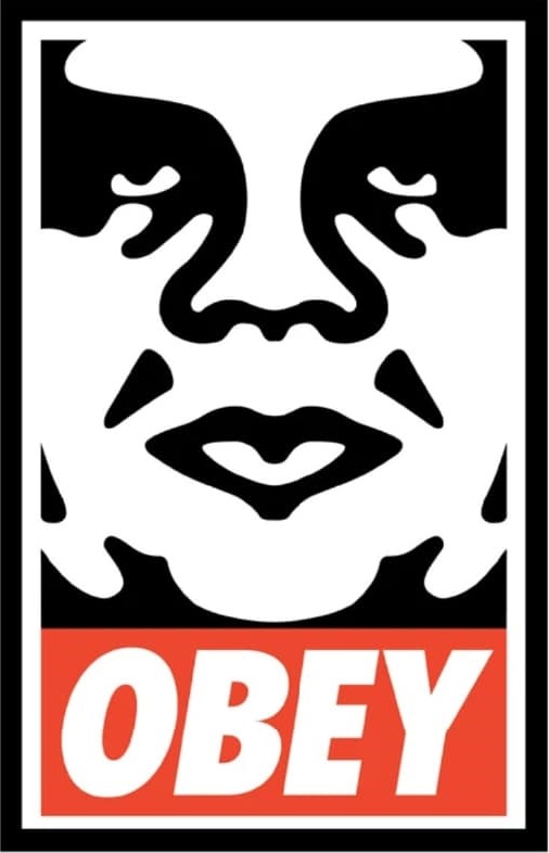 Print of Shepard Fairey's Andre the Giant Obey design