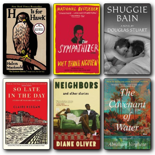 Covers of Grove Press books reviewed by BookBrowse that are mentioned in this post: H Is for Hawk, The Sympathizer, Shuggie Bain, So Late In the Day, Neighbors and Other Stories, The Covenant of Water